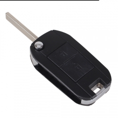 CS009023 2 Buttons Remote Key Shell Case Folding Flip For PEUGEOT 107 207 407 607