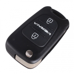 CS020006 Remote Flip Folding Key Shell Case For Hyundai VERNA 3 Buttons Keyless Entry Fob Cover Car Alarm Housing