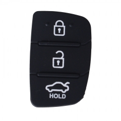 CS020015 Replacement Rubber Case Car Key Pad For Hyundai 3 Buttons Key Shell Blank Cover