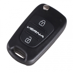 CS020006 Remote Flip Folding Key Shell Case For Hyundai VERNA 3 Buttons Keyless Entry Fob Cover Car Alarm Housing