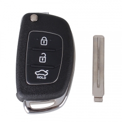 CS020009 3 Buttons Flip Folding Remote Key Shell Fob Key Case For Hyundai Mistra ix35 ix45 Series 2 Verna With LOGO