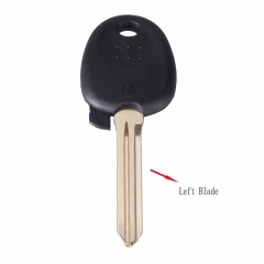 CS020001 Transponder Key Shell With Left Key Blade Fob Key Blank Cover Replacement Case For Hyundai With Logo