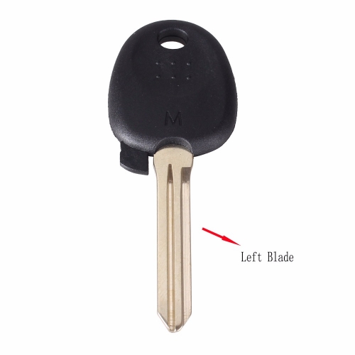 CS020001 Transponder Key Shell With Left Key Blade Fob Key Blank Cover Replacement Case For Hyundai With Logo