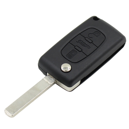 CS016018 New Replacement 3 Buttons Flip Folding Entry Key Fob Shell Case 3 Buttons for CITROEN C2 C3 C4 C5 C6 C8