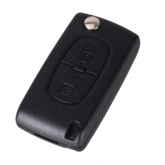 CS016014 Replacement 2 Button For CITROEN C2 C3 C4 C5 C6 CE0536 Remote Flip Folding Key Shell Case With LOGO