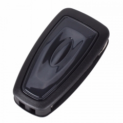 CS018014 3 Buttons Flip Folding Remote Key Shell For Ford Focus Fiesta 2013 Fob Case with HU101 Blade With Logo