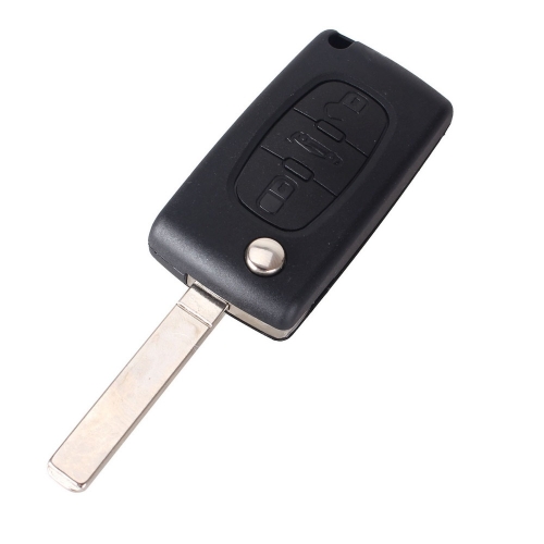 CS016020 3 Button Remote Flip Folding Key Shell Case Fob For Citroen 307 C2 C3 C4 C5 6 CE0523 No Battery Holder