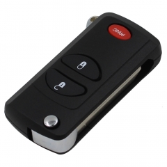 CS015010 3 Buttons Remote Flip Folding Car Key Shell Case for Chrysler Dodge Jeep Car Key Cover Uncut Blade Keyless Car Key Case