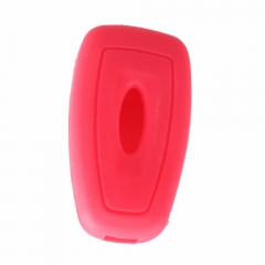 CS018002 Silicone Cover Fit For FORD Focus Mondeo Fiesta Flip Remote Key Case 3 Button Hollowed