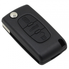 CS016018 New Replacement 3 Buttons Flip Folding Entry Key Fob Shell Case 3 Buttons for CITROEN C2 C3 C4 C5 C6 C8