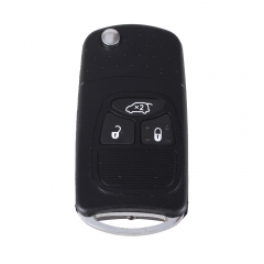 CS015007 Uncut Modify 3 Buttons 3B Uncut Blank Flip Folding Remote Key Shell Case For Chrysler Dodge Jeep