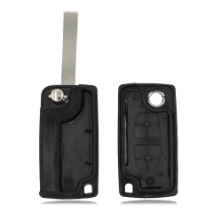 CS016011 Flip Folding 2 Button Remote Key Case Shell For Citroen C2 C5 C3 C4 C6 C8 CE0523 With Groove