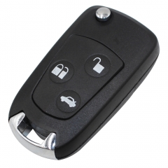 CS018015 3 Buttons Remote Folding Key Flip Shell Case Uncut Blank For Ford Focus Mondeo With LOGO