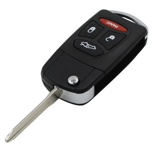 CS015012 Flip Remote Key Shell Fob Case 43+Panic Buttons For Dodge For Jeep Commander Grand Cherokee For Chrysler Aspen 300