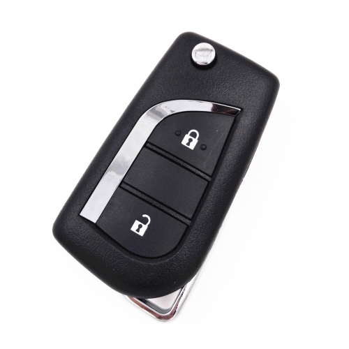 CN007001 2 Buttons Folding Remote Car Key For Toyota Corolla RAV4(433MHz)