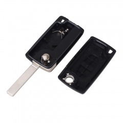 CS016014 Replacement 2 Button For CITROEN C2 C3 C4 C5 C6 CE0536 Remote Flip Folding Key Shell Case With LOGO