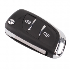 CS016010 2 Buttons Modified Filp Remote Car Key Shell Case For Citroen C2 C3 C4 C5 C6 C8 Xsara Picasso CE0536 With Chrome