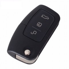 CS018009 Replacement 3 Buttons Flip Folding Remote Key Shell For FORD Focus Mondeo Key Case With logo