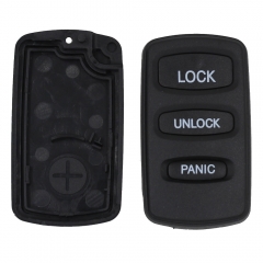 CS011013 3 Buttons Blank Remote Key Shell Case Cover Fob For Mitsubishi Lancer Outlander Endeavor Eclipse Galant Diamante Montero