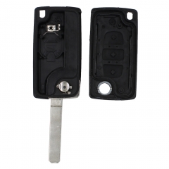 CS016018 New Replacement 3 Buttons Flip Folding Entry Key Fob Shell Case 3 Buttons for CITROEN C2 C3 C4 C5 C6 C8