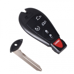 CS015022 6 Button 5+1 Remote Smart Key Shell Blank Blade For Chrysler Jeep Dodge Grand Caravan Durango Charger Journey Key Case