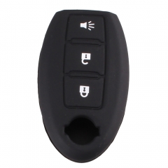 CS027013 Silicone Rubber Car Key Fob Cover Case Shell For Nissan Qashqai Skyline...