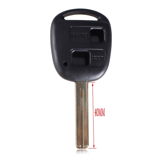 CS052002 New Replacement Housing Shell Remote Key Case Fob 2 Button For Lexus Uncut Blade TOY48 40MM