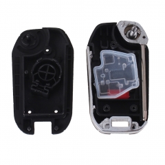 CS027010 3 Button Flip Folding Remote Key Shell Case For Nissan Maxima Sentra Versa 2+1 Button Panic