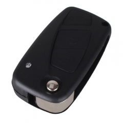 CS017005 Flip Folding Remote 3 Buttons Car Cover Key Shell For FIAT Punto Ducato Stilo Panda Idea Doblo Bravo Black