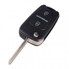 CS051001 3 Buttons Car-styling Flip Folding Remote Key Shell Blank Case Replacem...
