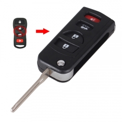 CS027020 Remote Key Shell Case Folding Flip Keyless Fob For INFINITI G35 I35 350...