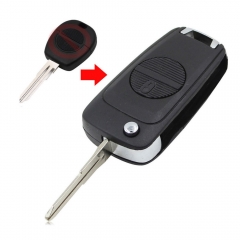 CS027007 2 Buttons Remote Flip Fob Fold Car Key Shell Cover Case Styling For Nis...