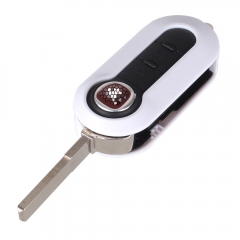 CS017003 High Quality Folding Shell Key Fit For Fiat 500 - Fiat 3 Button Flip Remote Key Blank 4 Color