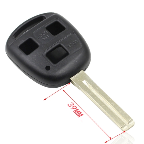 CS052004 3 Buttons Remote Fob Case Replacement Car Key Shell For Lexus RX300 ES300 With 39mm Blade