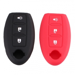 CS027013 Silicone Rubber Car Key Fob Cover Case Shell For Nissan Qashqai Skyline Juke Alissa x-trail Keyless 3 Button Remote Cover