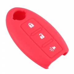 CS027013 Silicone Rubber Car Key Fob Cover Case Shell For Nissan Qashqai Skyline Juke Alissa x-trail Keyless 3 Button Remote Cover