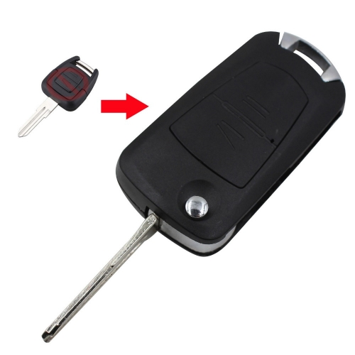 CS028015 Flip Remote Key Fob Case HU46 Blade For Vauxhall Opel Astra Vectra Zafira 2 Button