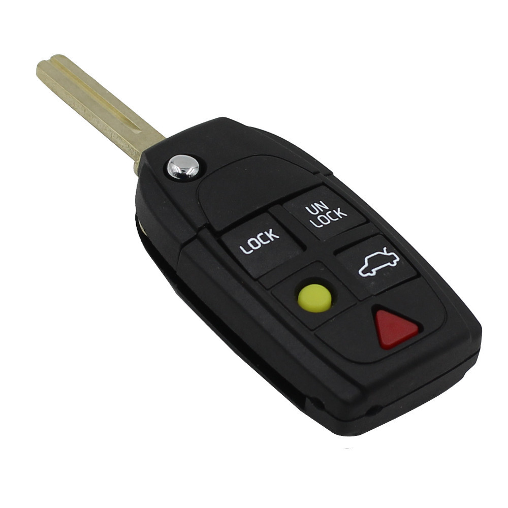 CS050006 5 Buttons Remote Flip Folding Key Shell Case For Volvo XC70