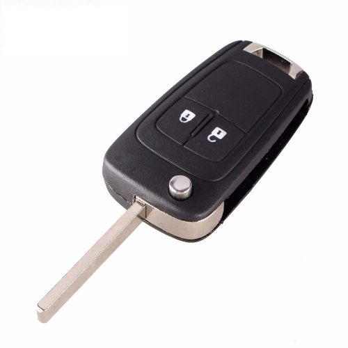 CS028013 Flip Folding Remote Key Case For OPEL VAUXHALL Insignia Astra 2 Button HU100 Uncut Blade with LOGO