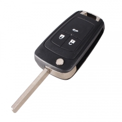 CS028017 Replacement Shell Flip Folding Remote Key Case for OPEL VAUXHALL Insignia Astra 3 Button HU100 Uncut Blade