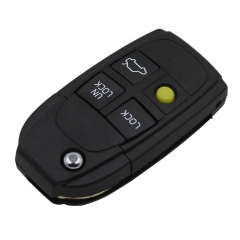 CS050004 4 Button Remote Case Flip Key Shell Fit For Refit VOLVO S40 V40 C70 S60 S80