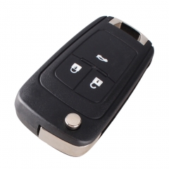 CS028017 Replacement Shell Flip Folding Remote Key Case for OPEL VAUXHALL Insignia Astra 3 Button HU100 Uncut Blade