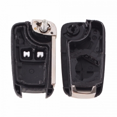 CS028013 Flip Folding Remote Key Case For OPEL VAUXHALL Insignia Astra 2 Button HU100 Uncut Blade with LOGO