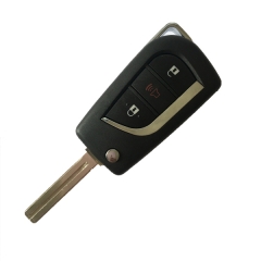 CN007002 2+1 Buttons Folding Remote Car Key For Toyota Corolla RAV4(433MHz)