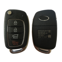 CN020042 2017 Hyundai Santa Fe Keyless Entry Remote Flip Key 433MHZ 4D60 TQ8-RKE...