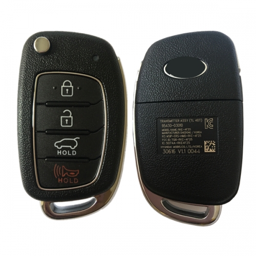 CN020041 2016 OEM Hyundai Tucson Remote Flip Key 3 +1 button 433MHZ Fcc# TQ8-RKE-4F25