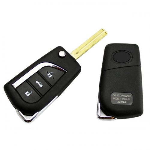 CS007032 Toyota 3 button Flip remote key shell Toy48