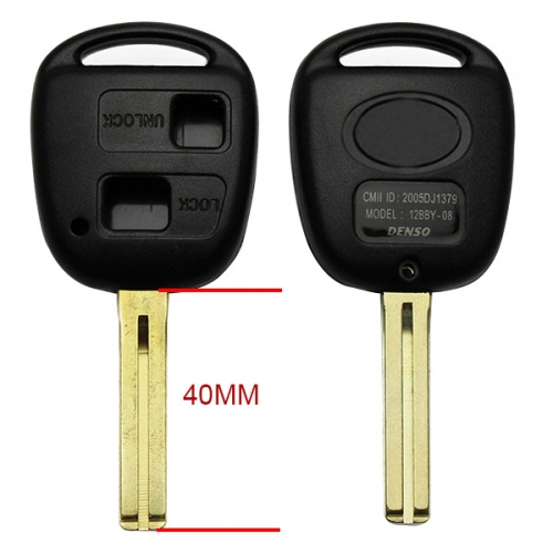 CS007009 Remote Key Shell for Toyota 2 button toy48 40MM