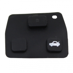 CS007051 3 Buttons Car Remote Entry Key Fob Black Rubber Pad Replacement For Toy...