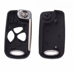 CS007056 Modified Folding Flip Remote Key Shell Case For Toyota Camry Reiz Corolla Crown 3 Buttons Key Fob Cover